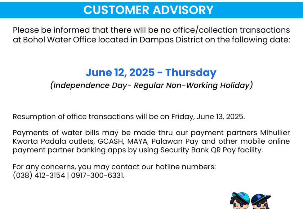 Customer Advisory, June 12, 2025.