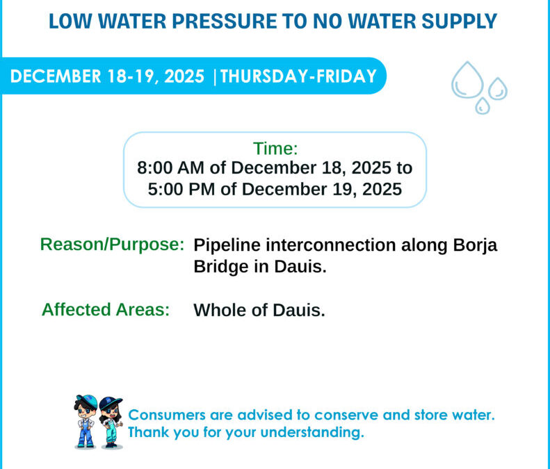 Water Service Interruption Advisory, December 18-19, 2025
