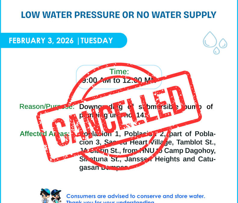 Water Service Interruption Advisory, February 3, 2026