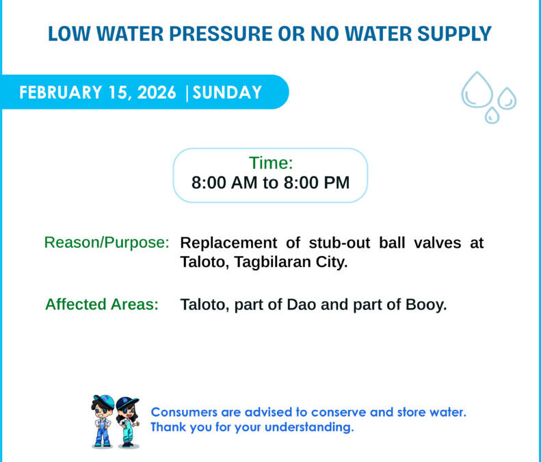 Water Service Interruption Advisory, February 13, 2026.