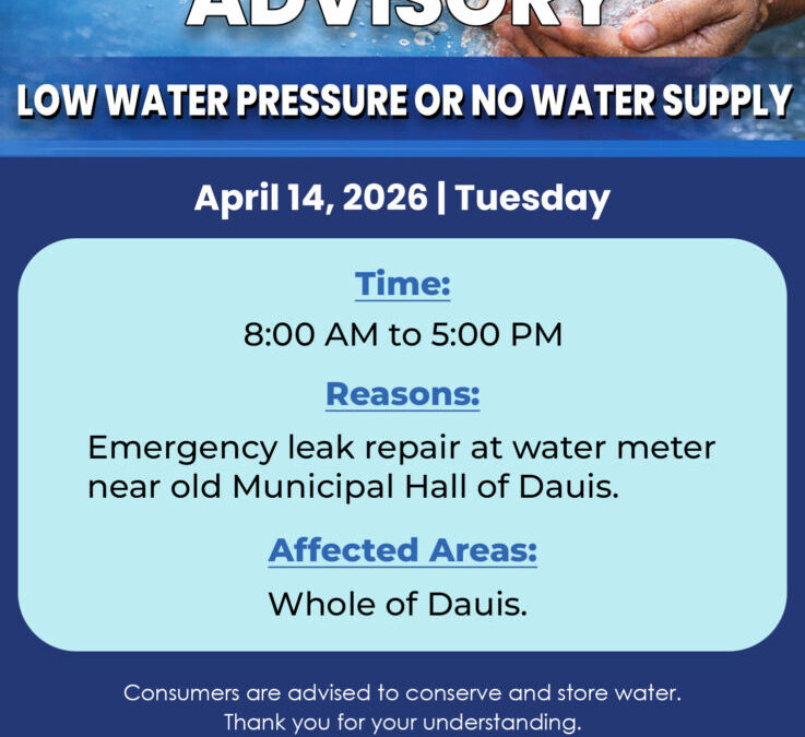 Water Service Interruption Advisory, April 13-14, 2026.
