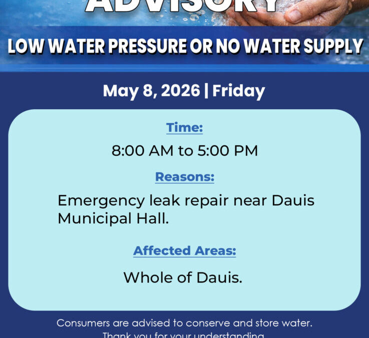 Water Service Interruption Advisory, May 8-9, 2026.