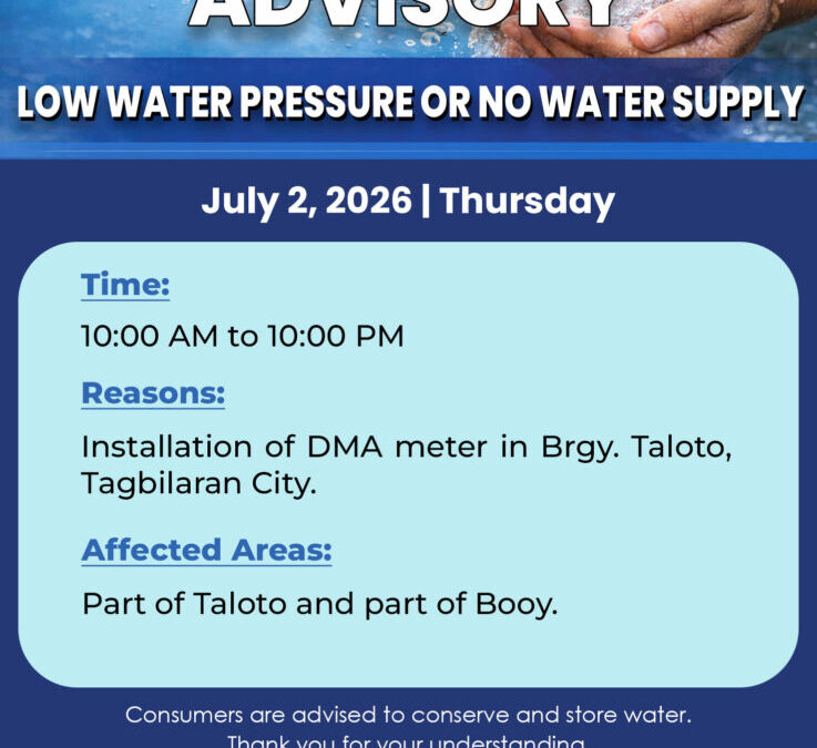 Water Service Interruption Advisory, July 2, 2026.