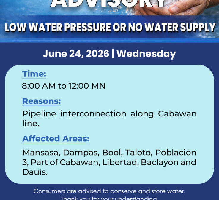 Water Service Interruption Advisory, June 24, 2026.