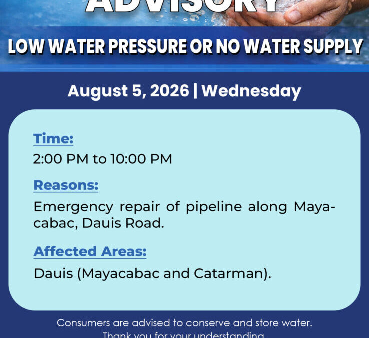 Water Service Interruption Advisory, August 5, 2026.