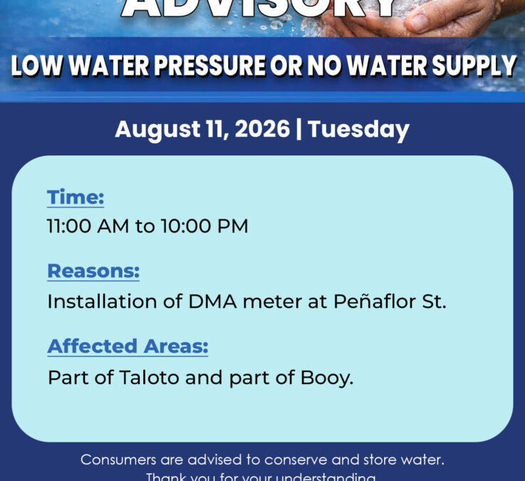 Water Service Interruption Advisory, August 11, 2026.