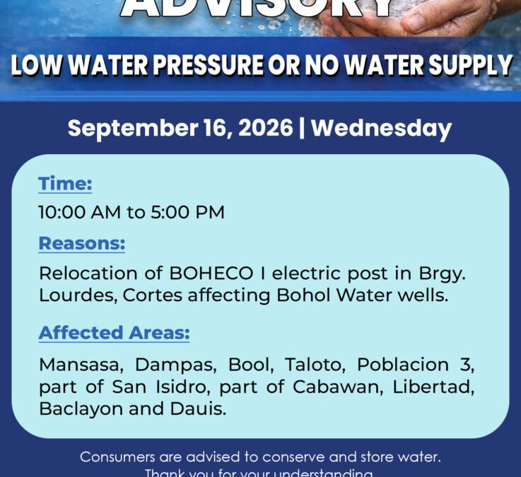 Water Service Interruption Advisory, September 16, 2026.